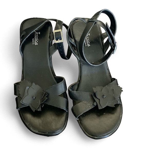 JESDICA SPORT WOMENS SIZE 6 WEDGE SANDALS WITH ANKLE STRAPS - Picture 1 of 7